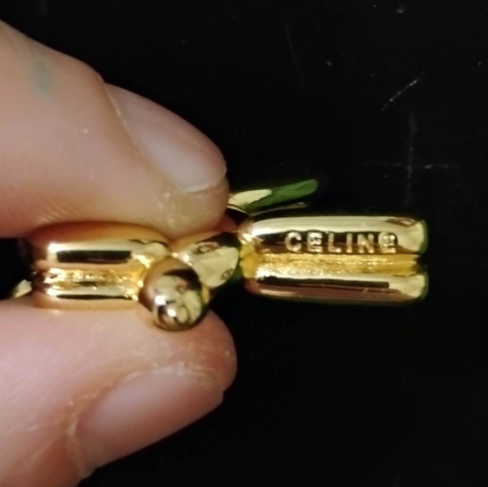 Upcycled Gold Balloon Dog Charm With Charms - Picture 4 of 13